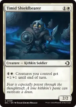 【ENG】【Foil】《臆病な盾持ち/Timid Shieldbearer》[ECL]