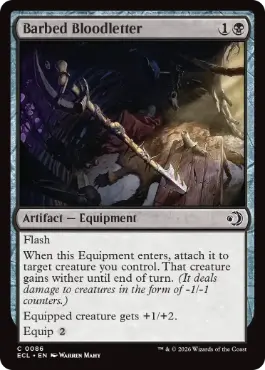 【ENG】【Foil】《逆刺の瀉血器/Barbed Bloodletter》[ECL]