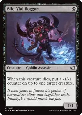 【ENG】【Foil】《胆汁瓶のボガート/Bile-Vial Boggart》[ECL]