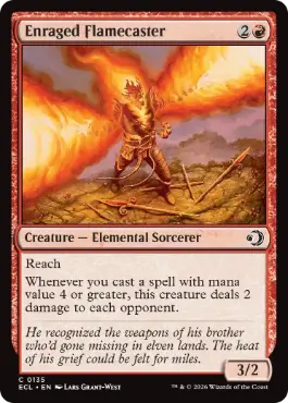 【ENG】【Foil】《怒れる炎術士/Enraged Flamecaster》[ECL]