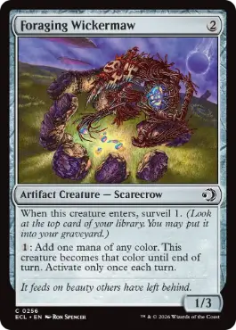 【ENG】【Foil】《餌あさりの枝細工口/Foraging Wickermaw》[ECL]