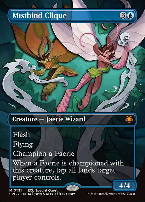 【ENG】【Foil】■ボーダーレス■《霧縛りの徒党/Mistbind Clique》[SPG]