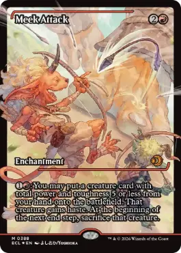 【ENG】【Foil】■ショーケース■《怠け討ち/Meek Attack》(388)[ECL]