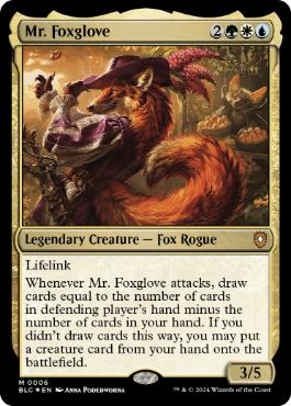 【ENG】【Foil】《フォックスグローブ氏/Mr. Foxglove》[BLC]