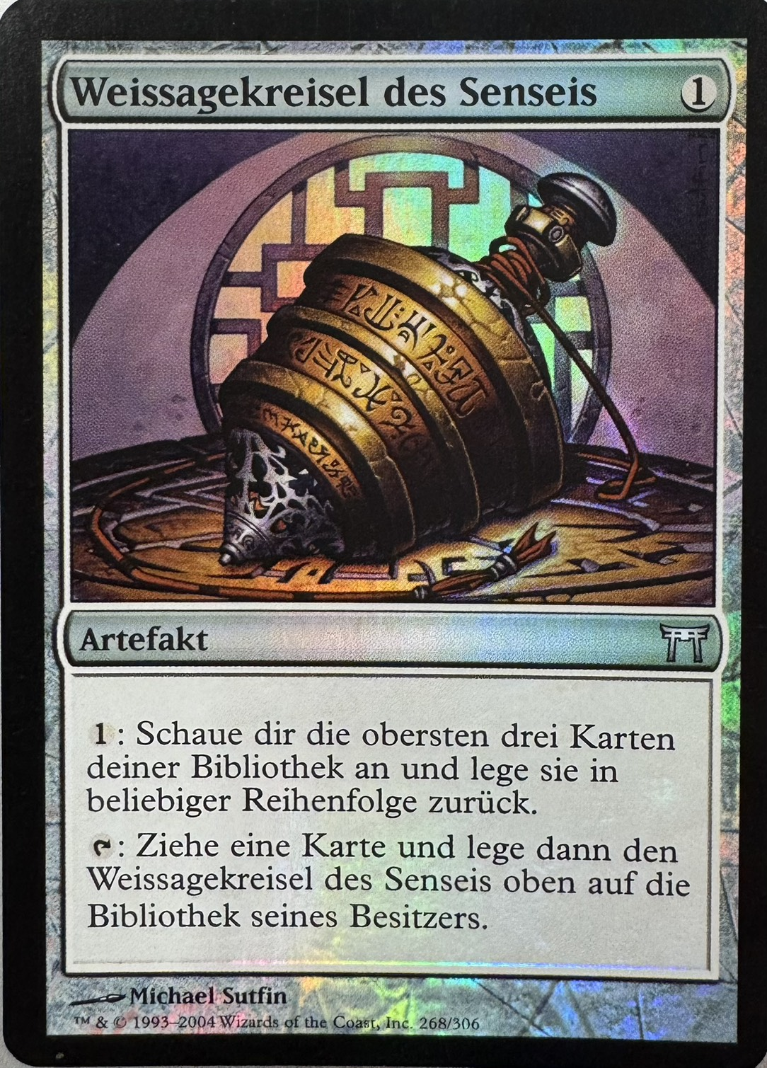 【GER】【Foil】《師範の占い独楽/Sensei's Divining Top》[CHK]