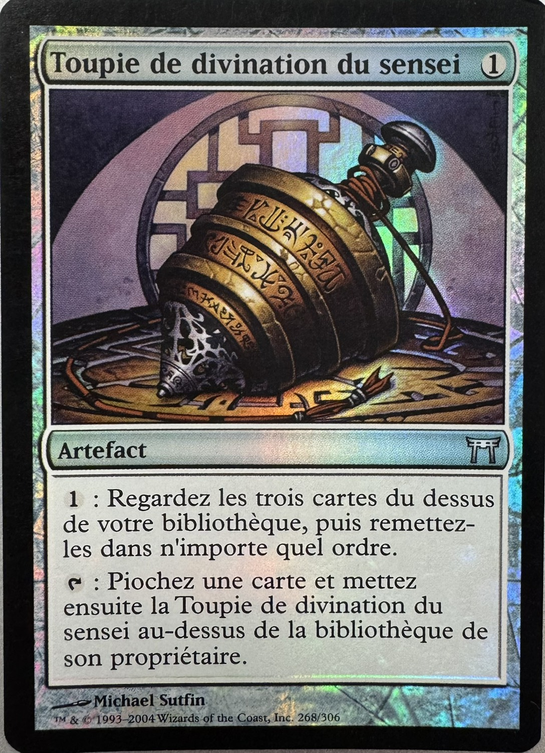 【FRA】【Foil】《師範の占い独楽/Sensei's Divining Top》[CHK]