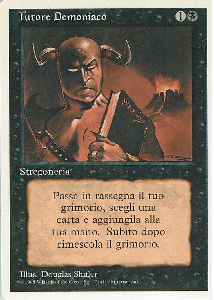 【ITA】《悪魔の教示者/Demonic Tutor》[3ED]
