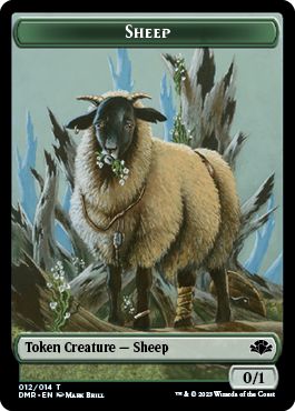 【ENG】【Foil】《羊トークン/Goat token》[DMR]