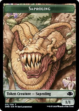 【ENG】【Foil】《苗木トークン/Saproling token》[DMR]