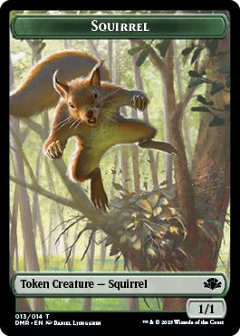 【ENG】【Foil】《リストークン/Squirrel token》[DMR]