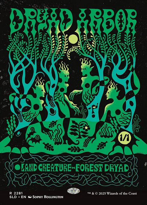 【ENG】■ボーダーレス■《ドライアドの東屋/Dryad Arbor》[Secret Lair]