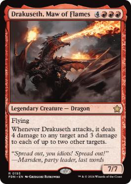 【ENG】《炎の大口、ドラクセス/Drakuseth, Maw of Flames》[FDN]