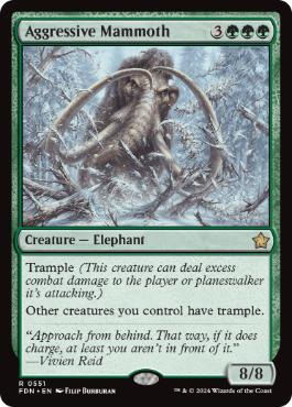 【ENG】《攻撃的なマンモス/Aggressive Mammoth》[FDN]