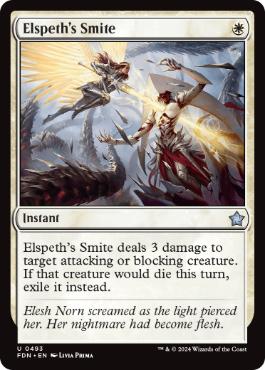 【ENG】《エルズペスの強打/Elspeth's Smite》[FDN]