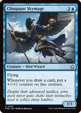 【ENG】《光り物の空魔道士/Clinquant Skymage》[FDN]