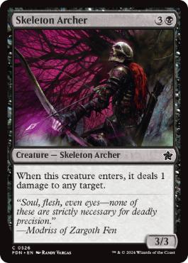 【ENG】【Foil】《骸骨射手/Skeleton Archer》[FDN]