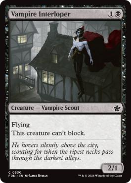 【ENG】【Foil】《吸血鬼の侵入者/Vampire Interloper》[FDN]