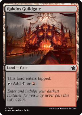 【ENG】《ラクドスのギルド門/Rakdos Guildgate》[FDN]