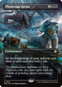 【ENG】【Foil】■ボーダーレス■《ファイレクシアの闘技場/Phyrexian Arena》[FDN]