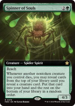 【ENG】【Foil】■拡張アート■《魂を紡ぐもの/Spinner of Souls》[FDN]