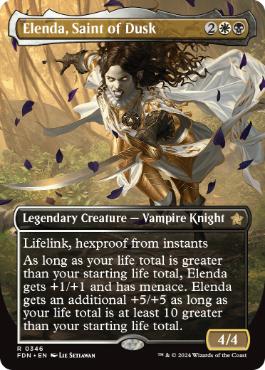 【ENG】【Foil】■ボーダーレス■《薄暮の聖人、エレンダ/Elenda, Saint of Dusk》[FDN]