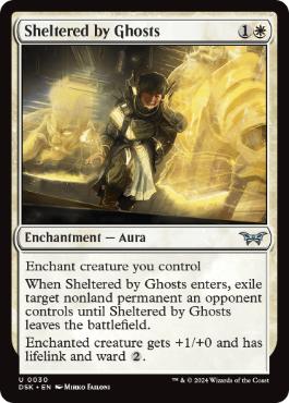 【ENG】【Foil】《幽霊による庇護/Sheltered by Ghosts》[DSK]