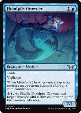 【ENG】【Foil】《フラッドピットの溺れさせ/Floodpits Drowner》[DSK]