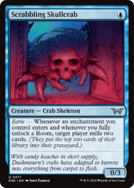 【ENG】【Foil】《掻き回す頭蓋蟹/Scrabbling Skullcrab》[DSK]
