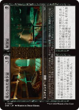 【JPN】【Foil】《荒らされた地下室+解剖室/Defiled Crypt+Cadaver Lab》[DSK]