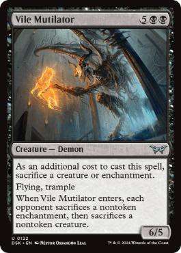 【ENG】【Foil】《不快な切断魔/Vile Mutilator》[DSK]
