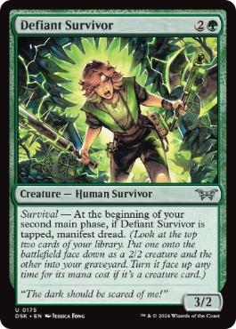 【ENG】【Foil】《果敢な生存者/Defiant Survivor》[DSK]