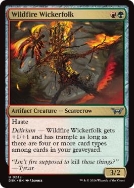 【ENG】【Foil】《野火の木人/Wildfire Wickerfolk》[DSK]