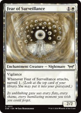 【ENG】【Foil】《監視への恐怖/Fear of Surveillance》[DSK]