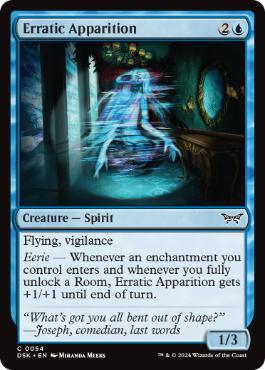 【ENG】【Foil】《うつろう亡霊/Erratic Apparition》[DSK]