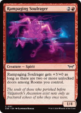【ENG】【Foil】《猛り狂う憤怒霊/Rampaging Soulrager》[DSK]