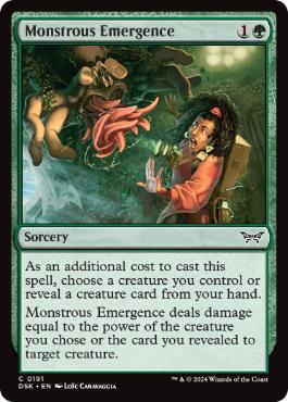 【ENG】【Foil】《怪物的出現/Monstrous Emergence》[DSK]