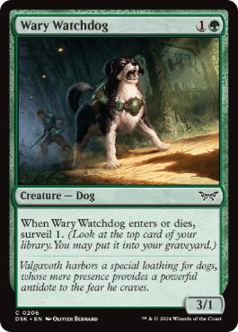 【ENG】【Foil】《用心深い番犬/Wary Watchdog》[DSK]