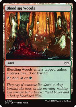 【ENG】【Foil】《流血の森/Bleeding Woods》[DSK]