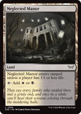 【ENG】【Foil】《放置された邸宅/Neglected Manor》[DSK]