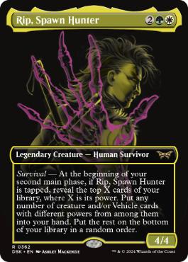 【ENG】【Foil】■ボーダーレス■《落とし子狩り、リップ/Rip, Spawn Hunter》[DSK]