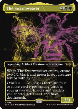 【ENG】【Foil】■ボーダーレス■《群れの巣人/The Swarmweaver》[DSK]