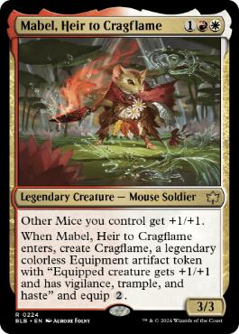 【ENG】【Foil】《岩山炎の後継者、メイブル/Mabel, Heir to Cragflame》[BLB]