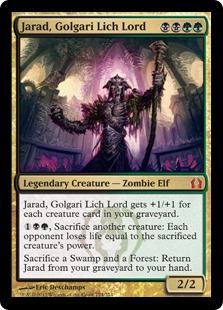 【ENG】《ゴルガリの死者の王、ジャラド/Jarad, Golgari Lich Lord》[RTR]