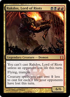 【ENG】《暴動の長、ラクドス/Rakdos, Lord of Riots》[RTR]