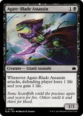 【ENG】【Foil】《瑪瑙刃の暗殺者/Agate-Blade Assassin》[BLB]