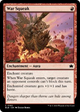 【ENG】【Foil】《戦の囀り/War Squeak》[BLB]