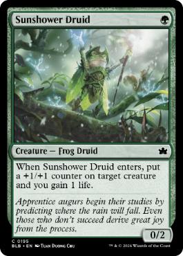【ENG】【Foil】《天気雨のドルイド/Sunshower Druid》[BLB]