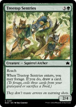 【ENG】【Foil】《樹上の哨兵/Treetop Sentries》[BLB]
