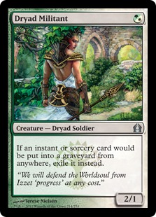 【ENG】【Foil】《ドライアドの闘士/Dryad Militant》[RTR]