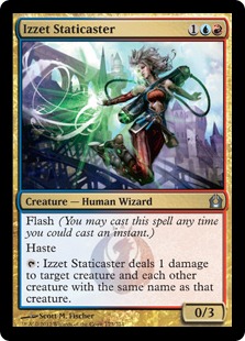 【ENG】《イゼットの静電術師/Izzet Staticaster》[RTR]